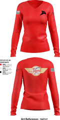 N1522W 9665806 Women's Long Sleeve V-neck Shirt - 1