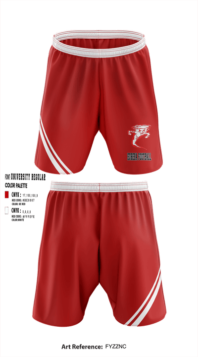 Eureka High School Football 37103980 Athletic Shorts With Pockets - 1
