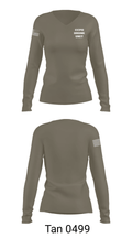 CCPD DRONE UNIT 18355782 Women's Long Sleeve V-neck Shirt - 41