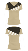 Wake Forest University Golf 25542554 Women's Short Sleeve V-neck Shirt - 6