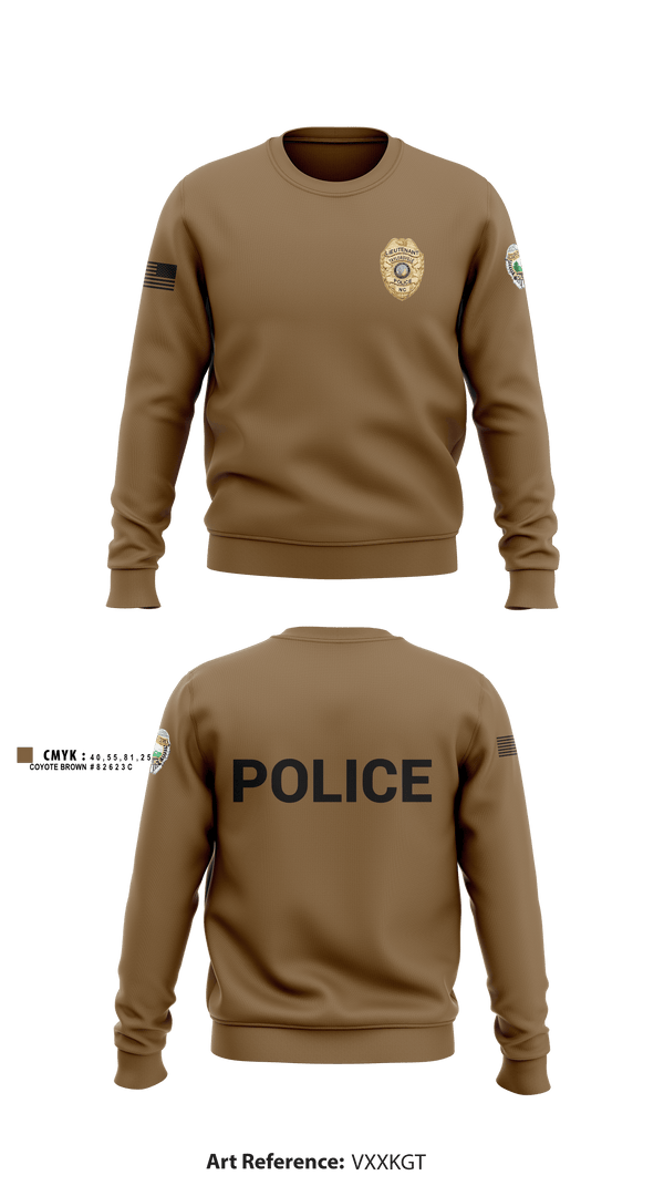Crew Neck Sweatshirt, TAYLORSVILLE POLICE, Police, Teamtime, Team time, sublimation, custom sports apparel, team uniforms, spirit wear, spiritwear, sports uniforms, custom shirts, team store, custom team store, fundraiser sports, apparel fundraiser