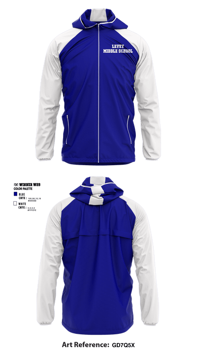 Levey Middle School 10948605 Windbreaker - 1
