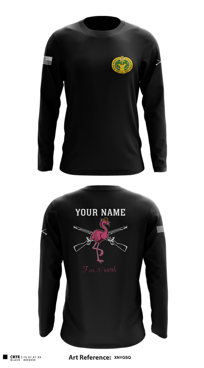 Flamingo Co F 3/485 IN 12682083 Long Sleeve Performance Shirt - 1