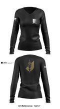 128th Military Police Company 73430678 Women's Long Sleeve V-neck Shirt - 1