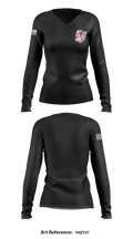 Santiam Christian School Wrestling 60304138 Women's Long Sleeve V-neck Shirt - 6