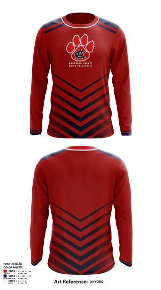 Long Sleeve Performance Shirt, Anderson County High School  Volleyball, Men's Volleyball, Teamtime, Team time, sublimation, custom sports apparel, team uniforms, spirit wear, spiritwear, sports uniforms, custom shirts, team store, custom team store, fundraiser sports, apparel fundraiser