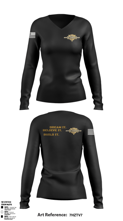 Sutton ConstructionSutton Construction 76027229 Women's Long Sleeve V-neck Shirt - 1