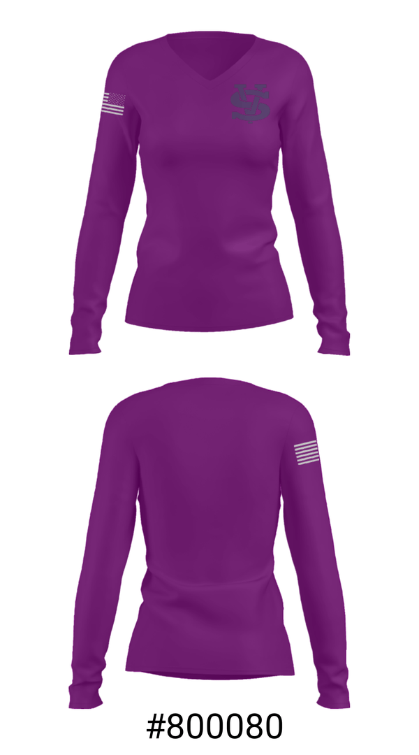 Women's Long Sleeve Vneck Shirt, Swan Valley High School Basketball, Women's Basketball, Teamtime, Team time, sublimation, custom sports apparel, team uniforms, spirit wear, spiritwear, sports uniforms, custom shirts, team store, custom team store, fundraiser sports, apparel fundraiser