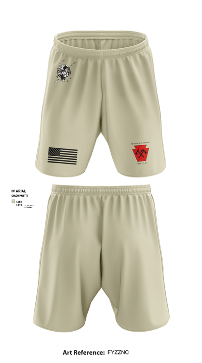 1-111th IN BN 37171288 Athletic Shorts With Pockets - 5