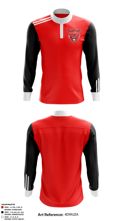 El Dorado High School Wrestling 31445016 Quarter Zip Jacket - 1
