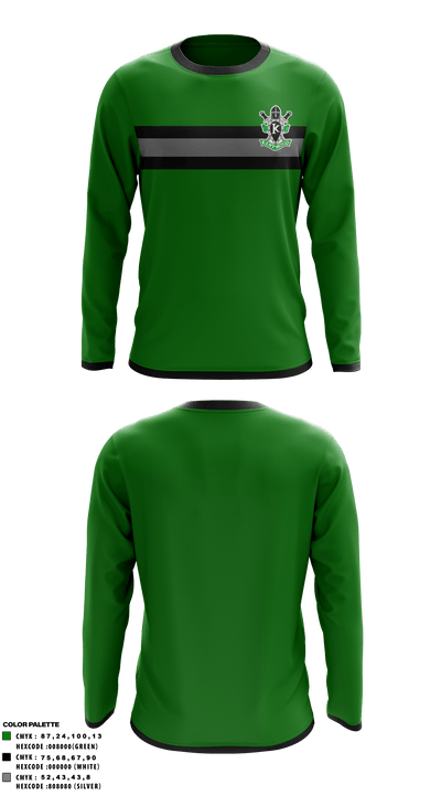 Kentwood High School Golf 30027814 Long Sleeve Performance Shirt - 1