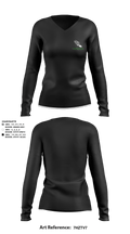 Concord High School Track 53059740 Women's Long Sleeve V-neck Shirt - 9