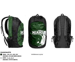 Gear Bag, Miami Senior High School, Spirit Store, Teamtime, Team time, sublimation, custom sports apparel, team uniforms, spirit wear, spiritwear, sports uniforms, custom shirts, team store, custom team store, fundraiser sports, apparel fundraiser