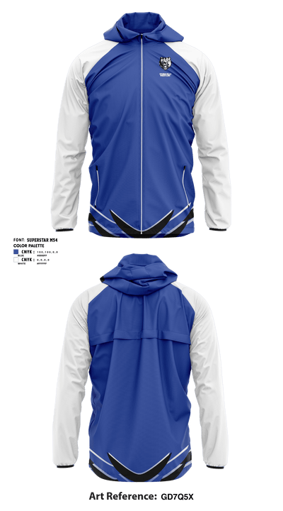 Sylvan Hills High School Wrestling 34797406 Windbreaker - 3