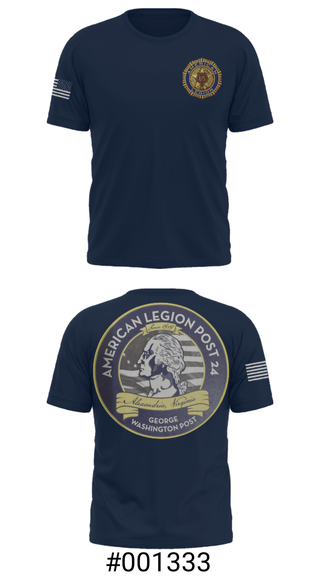 Short Sleeve Performance Shirt, American Legion Post 24, , Teamtime, Team time, sublimation, custom sports apparel, team uniforms, spirit wear, spiritwear, sports uniforms, custom shirts, team store, custom team store, fundraiser sports, apparel fundraiser