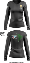Honduras CID Office 74513495 Women's Long Sleeve V-neck Shirt - 1