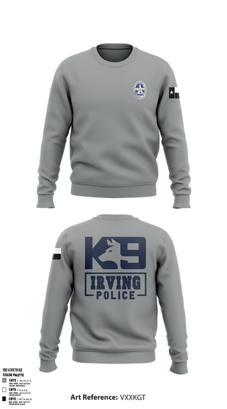 Crew Neck Sweatshirt, , Police, Teamtime, Team time, sublimation, custom sports apparel, team uniforms, spirit wear, spiritwear, sports uniforms, custom shirts, team store, custom team store, fundraiser sports, apparel fundraiser
