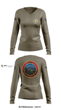 A Co, 2-13th AVN REGT 95713396 Women's Long Sleeve V-neck Shirt - 5