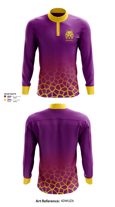 Webster City High School Basketball 32983677 Quarter Zip Jacket - 1