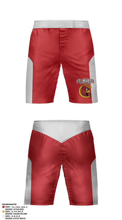 Saint Mary's High School Wrestling 59155265 Fight Shorts - 3