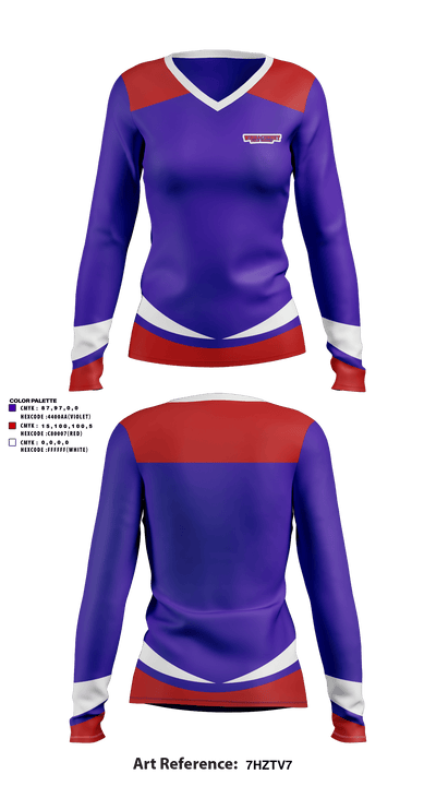 Winnacunnet High School Field Hockey 35507087 Women's Long Sleeve V-neck Shirt - 1