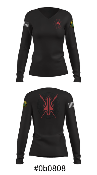 Chaos 7th 54905968 Women's Long Sleeve V-neck Shirt - 37