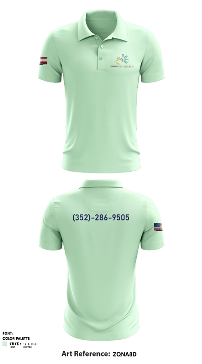 Russell's HVAC and more 82894644 Short Sleeve Performance Polo - 1