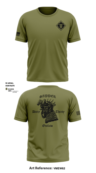 541st CEC-A 28153419 Short Sleeve Performance Shirt - 1