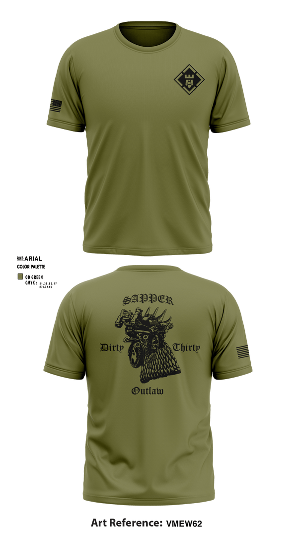 Short Sleeve Performance Shirt, 541st CEC-A, , Teamtime, Team time, sublimation, custom sports apparel, team uniforms, spirit wear, spiritwear, sports uniforms, custom shirts, team store, custom team store, fundraiser sports, apparel fundraiser