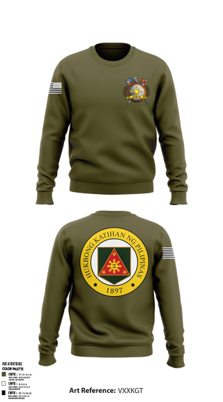 Crew Neck Sweatshirt, , Army, Teamtime, Team time, sublimation, custom sports apparel, team uniforms, spirit wear, spiritwear, sports uniforms, custom shirts, team store, custom team store, fundraiser sports, apparel fundraiser