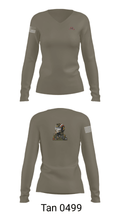 B Co., 326 BEB, 1 BCT, 101st ABN DIV (AASLT) 89125861 Women's Long Sleeve V-neck Shirt - 41