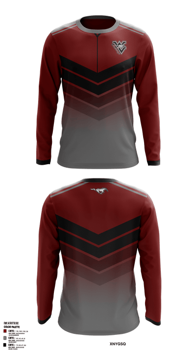 West Valley High School Wrestling 55951497 Long Sleeve Performance Shirt - 1