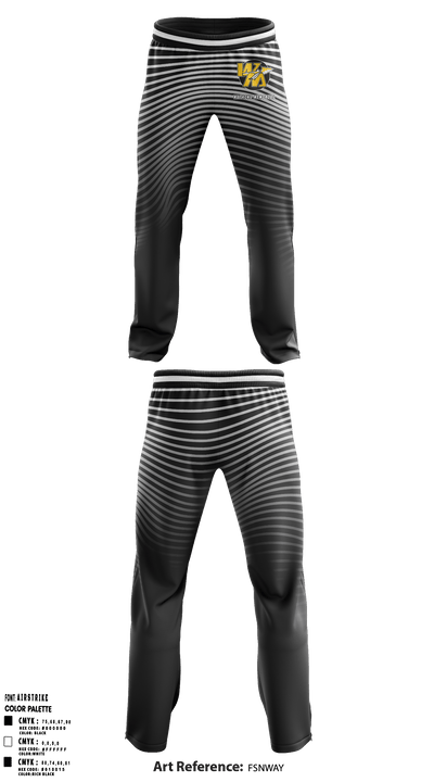 Watkins Memorial High School Golf 65050201 Sweatpants - 2