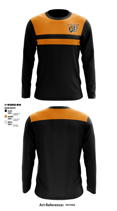 Wanette High School 3197215 Long Sleeve Performance Shirt - 1