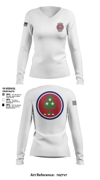 Women's Long Sleeve Vneck Shirt, , National Guard, Teamtime, Team time, sublimation, custom sports apparel, team uniforms, spirit wear, spiritwear, sports uniforms, custom shirts, team store, custom team store, fundraiser sports, apparel fundraiser