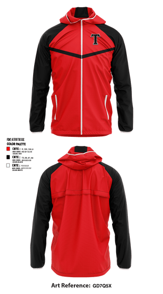 Windbreaker, Turner Middle School, Spirit Store, Teamtime, Team time, sublimation, custom sports apparel, team uniforms, spirit wear, spiritwear, sports uniforms, custom shirts, team store, custom team store, fundraiser sports, apparel fundraiser
