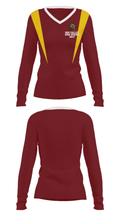 Simi Valley High School Golf 88506895 Women's Long Sleeve V-neck Shirt - 14