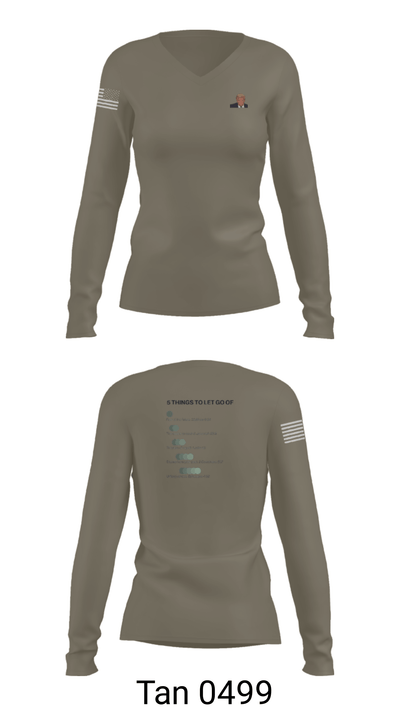 SHARP Resource Center 37639152 Women's Long Sleeve V-neck Shirt - 39