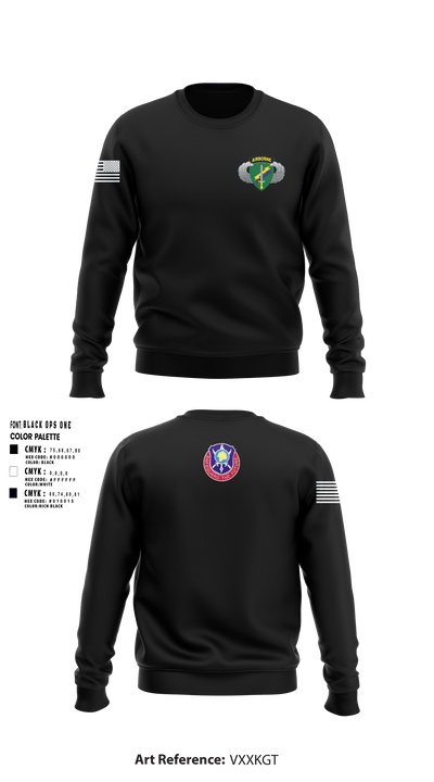 404th Civil Affairs Bn (A) 73295413 Crew Neck Sweatshirt - 1