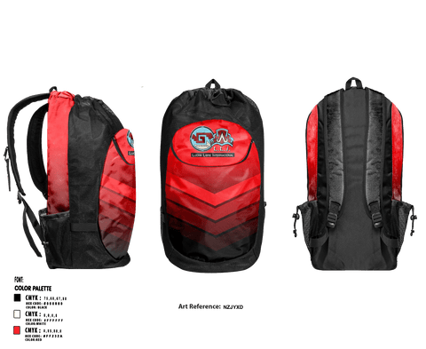 Gear Bag, GALLI LUCHA LIBRE, Wrestling, Teamtime, Team time, sublimation, custom sports apparel, team uniforms, spirit wear, spiritwear, sports uniforms, custom shirts, team store, custom team store, fundraiser sports, apparel fundraiser