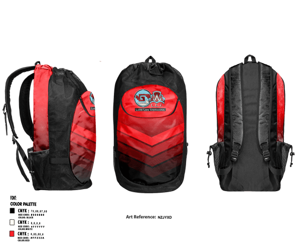 Gear Bag, GALLI LUCHA LIBRE, Wrestling, Teamtime, Team time, sublimation, custom sports apparel, team uniforms, spirit wear, spiritwear, sports uniforms, custom shirts, team store, custom team store, fundraiser sports, apparel fundraiser