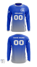 Orland Jr Trojans Football 79293862 Long Sleeve Performance Shirt - 3