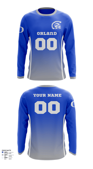 Long Sleeve Performance Shirt, Orland Jr Trojans Football, Football, Teamtime, Team time, sublimation, custom sports apparel, team uniforms, spirit wear, spiritwear, sports uniforms, custom shirts, team store, custom team store, fundraiser sports, apparel fundraiser