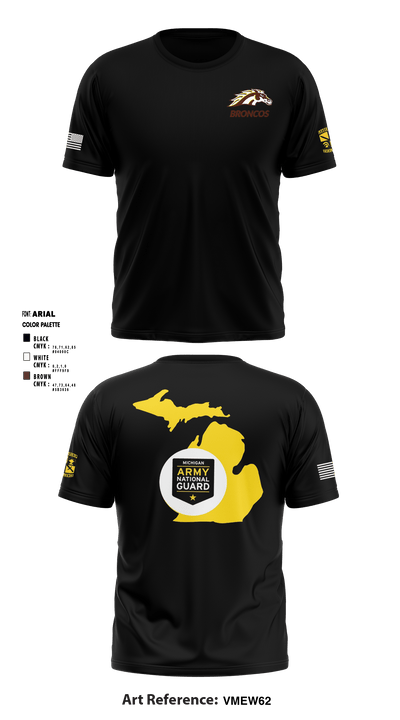 Bronco Battalion 65771429 Short Sleeve Performance Shirt - 1