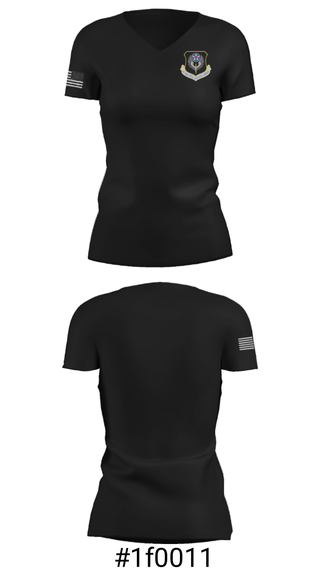 Women's Short Sleeve Vneck Shirt, , Air Force, Teamtime, Team time, sublimation, custom sports apparel, team uniforms, spirit wear, spiritwear, sports uniforms, custom shirts, team store, custom team store, fundraiser sports, apparel fundraiser