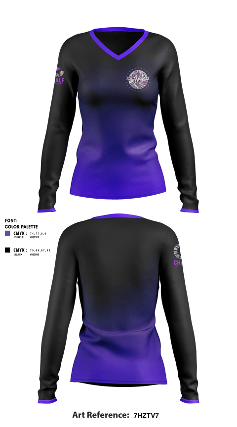 Women's Long Sleeve Vneck Shirt, Chalf EntertainmentChalf Entertainment, , Teamtime, Team time, sublimation, custom sports apparel, team uniforms, spirit wear, spiritwear, sports uniforms, custom shirts, team store, custom team store, fundraiser sports, apparel fundraiser