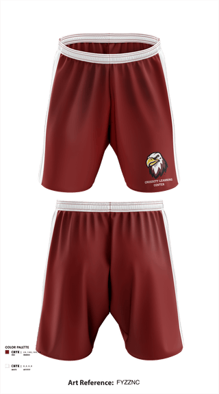 Athletic Shorts With Pockets, Crossett Learning Center, Spirit Store, Teamtime, Team time, sublimation, custom sports apparel, team uniforms, spirit wear, spiritwear, sports uniforms, custom shirts, team store, custom team store, fundraiser sports, apparel fundraiser