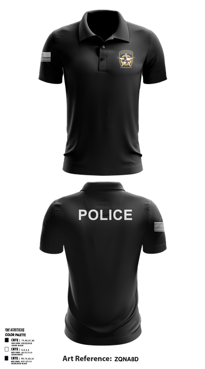 Jacksboro Police Department 19640406 Short Sleeve Performance Polo - 3