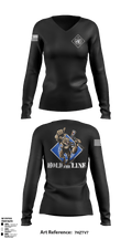 United Nations Command Security Battalion 98091835 Women's Long Sleeve V-neck Shirt - 49