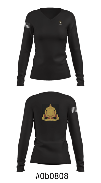 2nd BDE, 94th TD 39166660 Women's Long Sleeve V-neck Shirt - 37